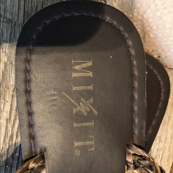 ❤️ MI X IT Multi-Color Braided Leather Sandals Size 8 - Picture 5 of 7